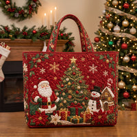Poinsettia & Pine Tote